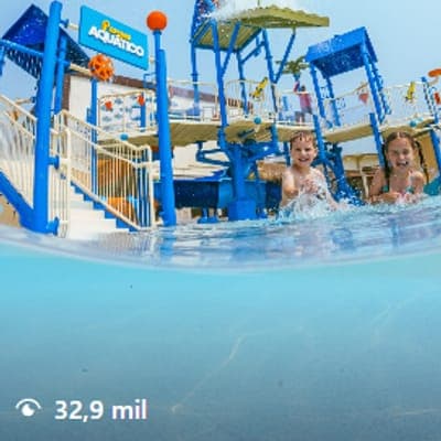 Crianças na piscina do Aqua Vila — 32,9 mil visualizações